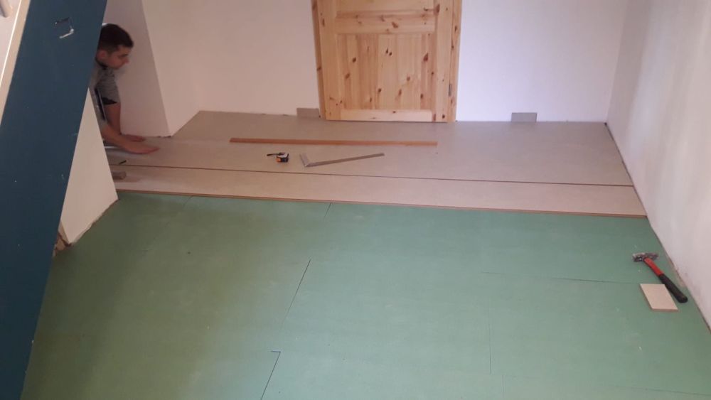 Linoleum - schwimmende Verlegung im Klick-System