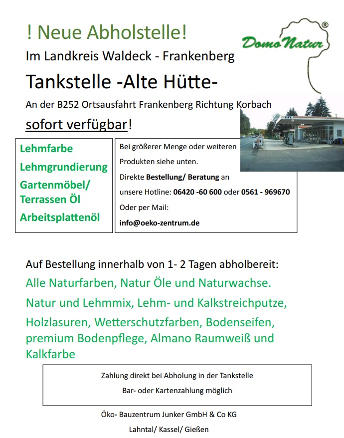 Abholstelle Tankstelle Alte Hütte
